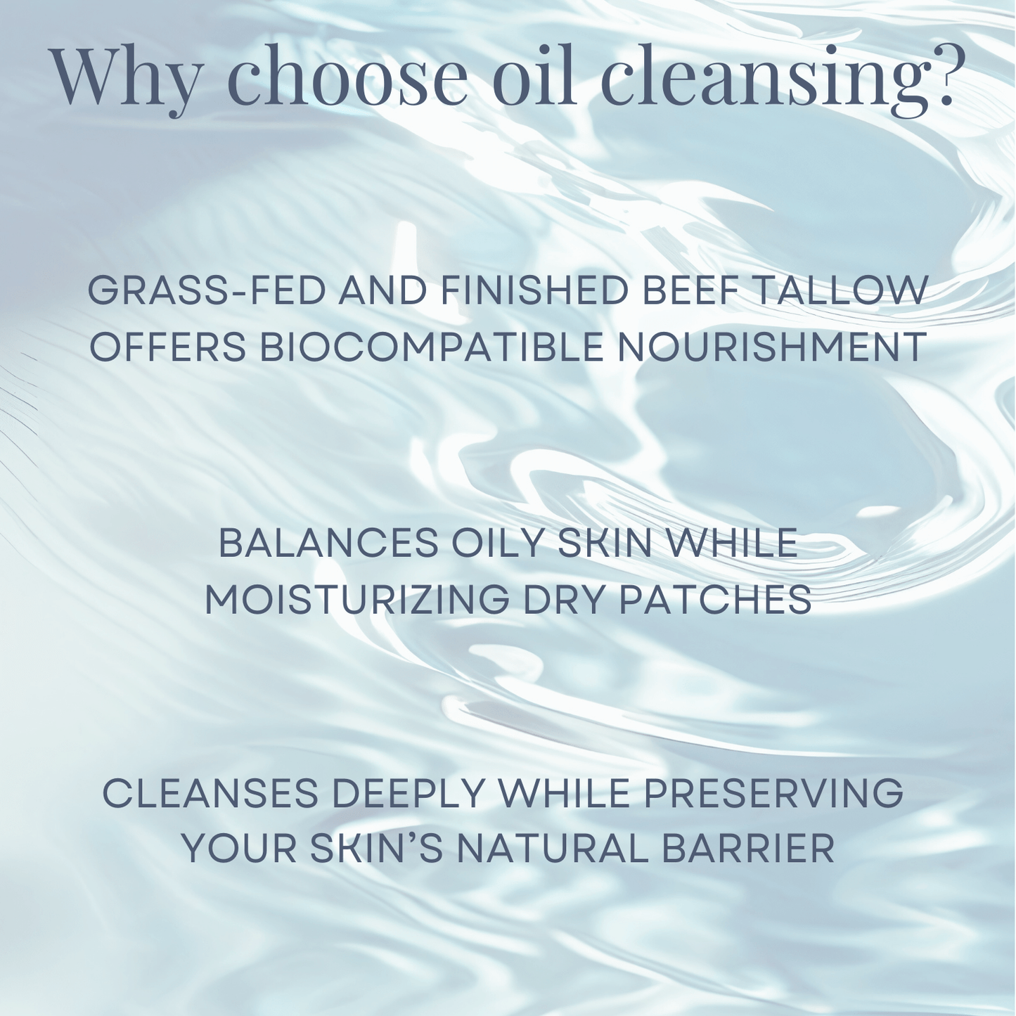 Tallow-Based Oil Cleanser