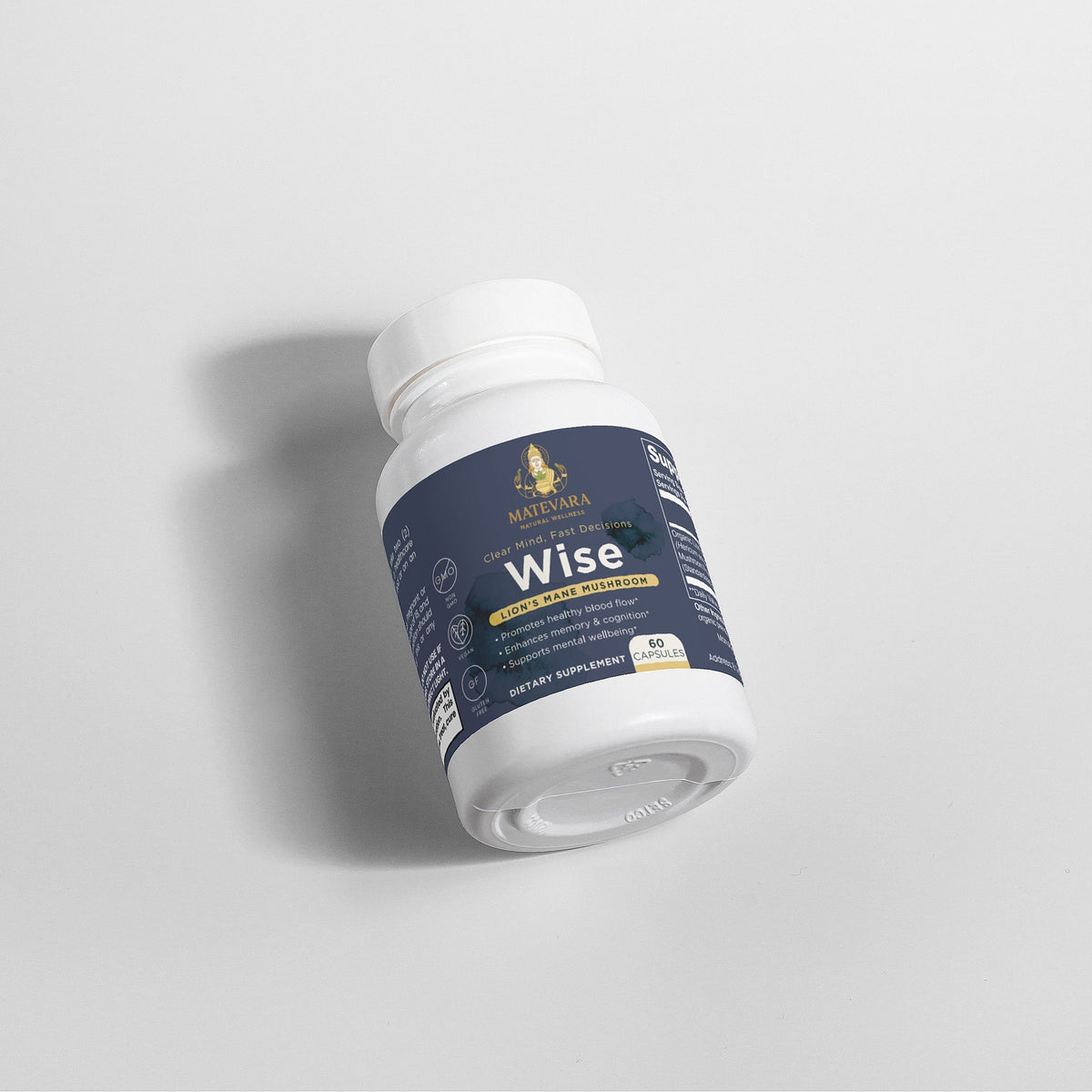 Premium Lion's Mane Mushroom | Vegan Capsules | 60 Count