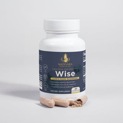 Premium Lion's Mane Mushroom | Vegan Capsules | 60 Count