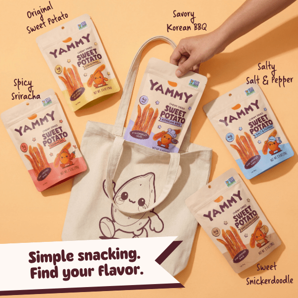 Salt & Pepper Chewy Dried Sweet Potato Sticks (Pack of 5)