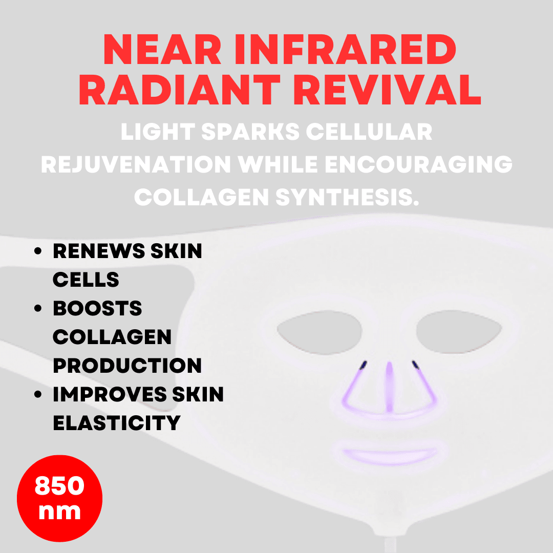 ZAQ Noor 2.0 LED Face Mask | Red, Blue & Infrared Therapy