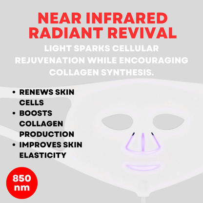 ZAQ Noor 2.0 LED Face Mask | Red, Blue & Infrared Therapy