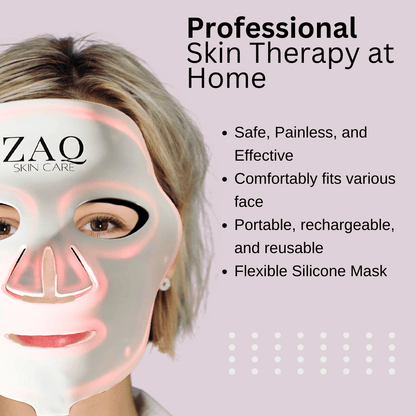 ZAQ Noor 2.0 LED Face Mask | Red, Blue & Infrared Therapy