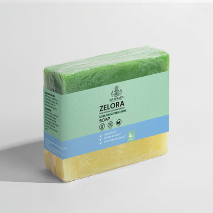 Zelora Aloe & Cool Cucumber Cleansing Bar |Sensitive Skin | 4 oz