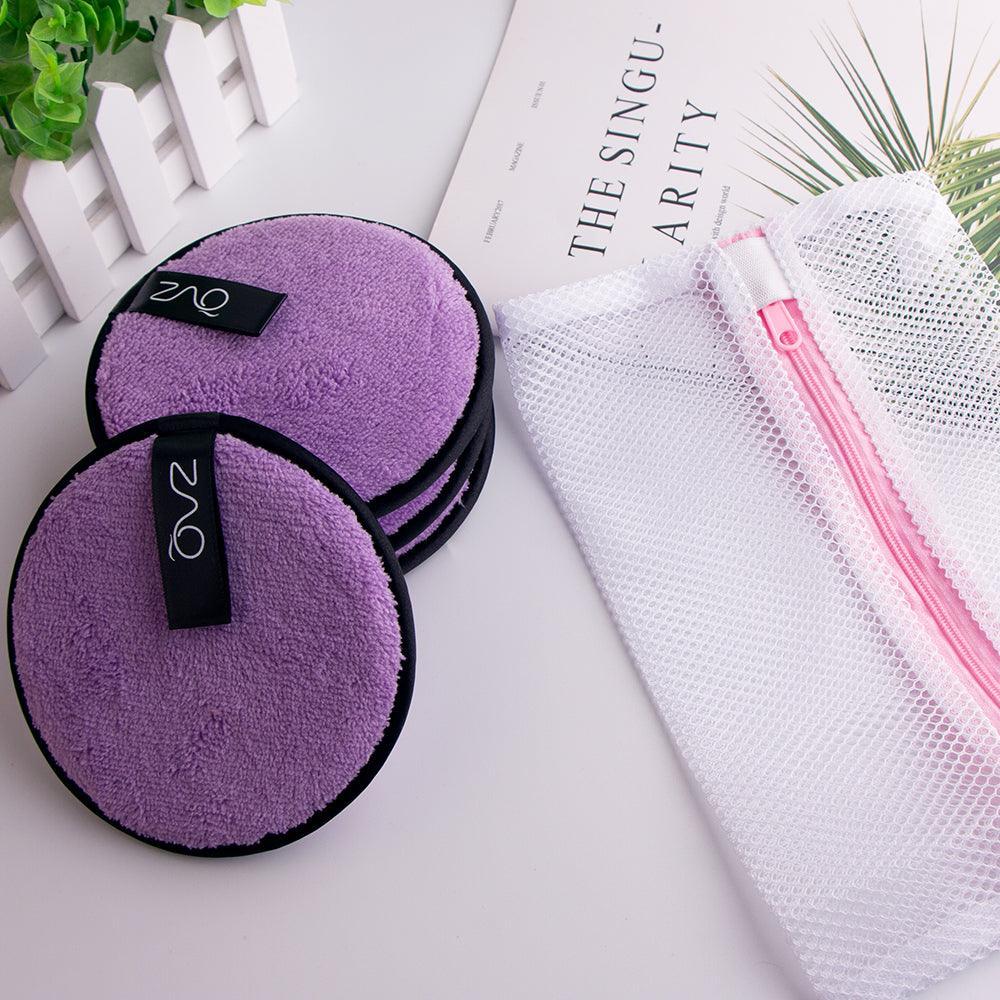 ZAQ Reusable Makeup Remover Pads 4pack with Spa facial Headband