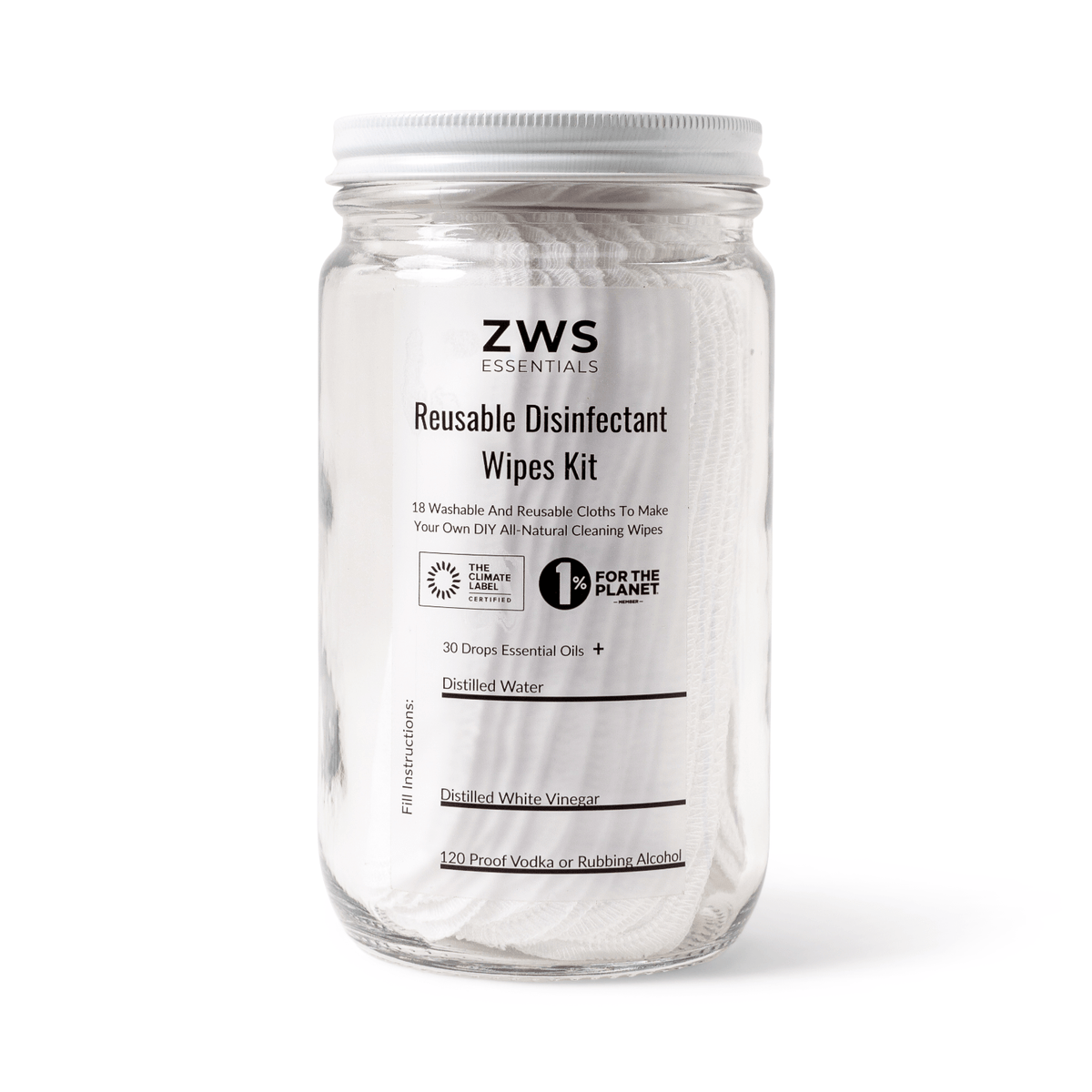 Reusable Disinfectant Wipes - DIY Kit